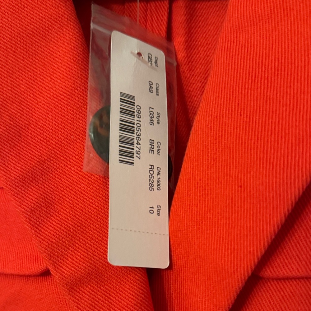 NWT J. Crew Women's Bright Red Blazer sz 10 - Picture 3 of 14
